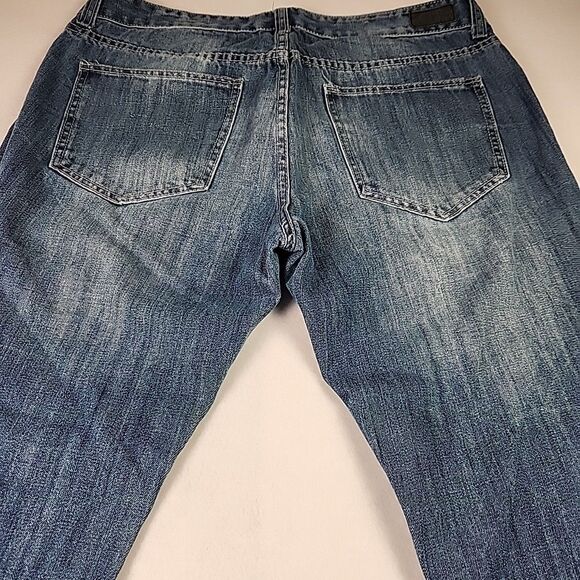 Ecko Unltd Jeans Mens 34 Blue Denim Relaxed Fit Straight Leg Hip Hop y2k - Picture 12 of 12